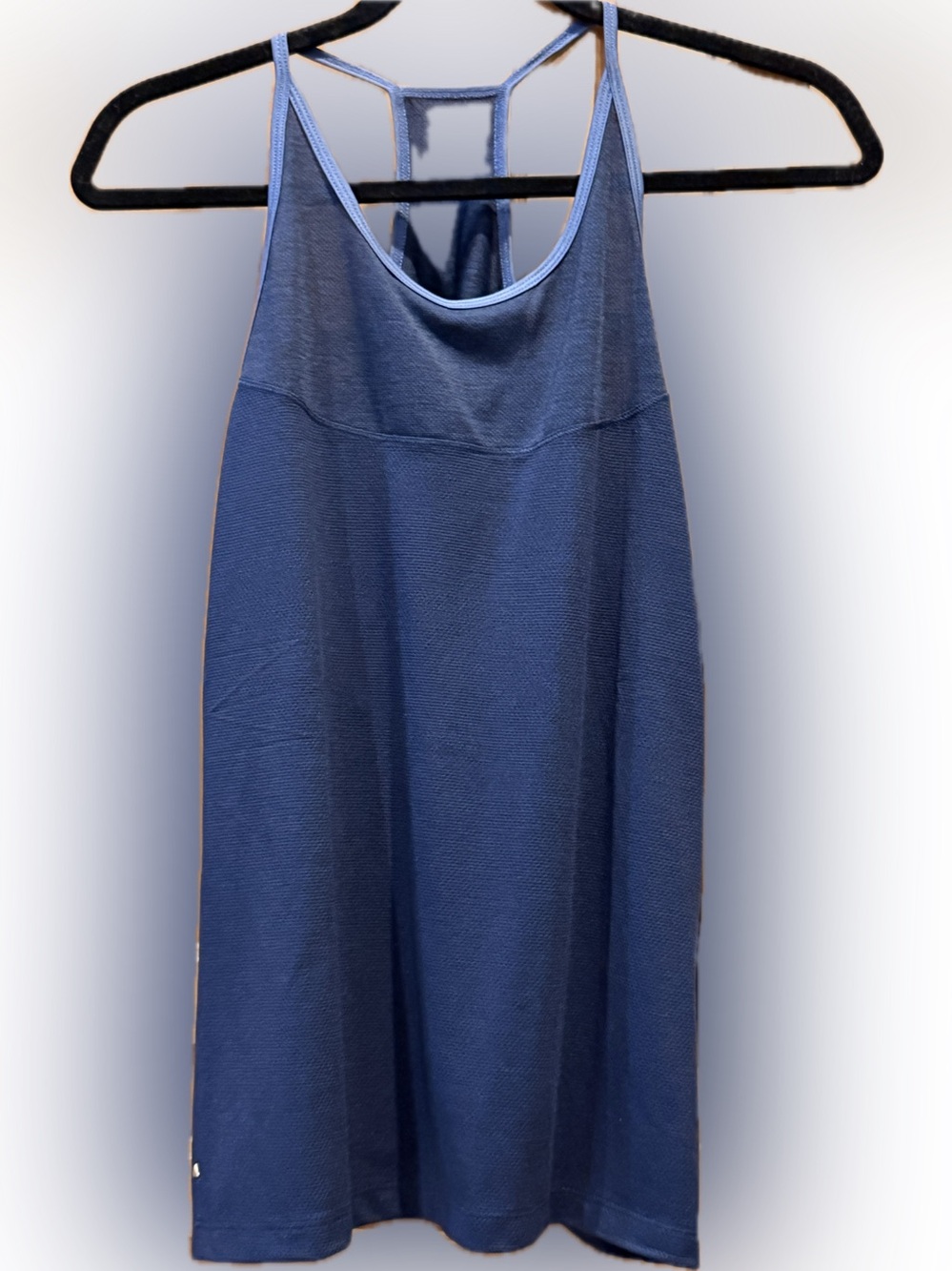 Antigua Women’s Tank Top Navy Blue Racerback Athletic Golf Performance sz L NWT